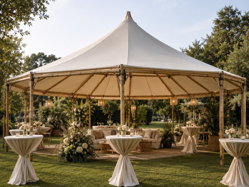 Tente bambou 60 m²