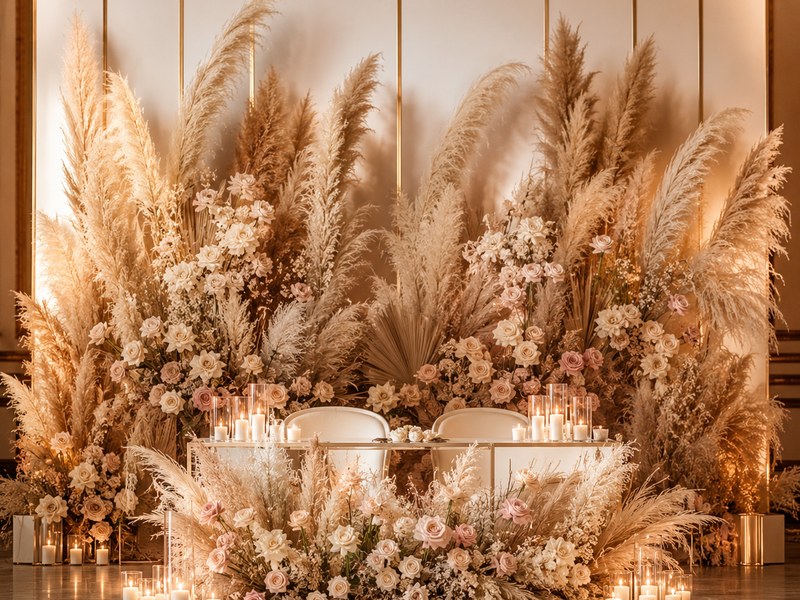 Fond de scène pampas