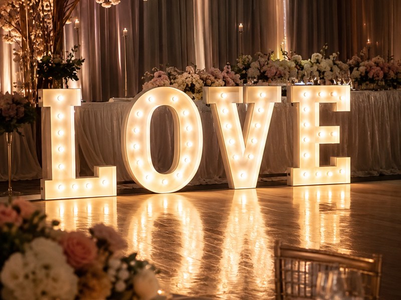 Lettres lumineuses LOVE